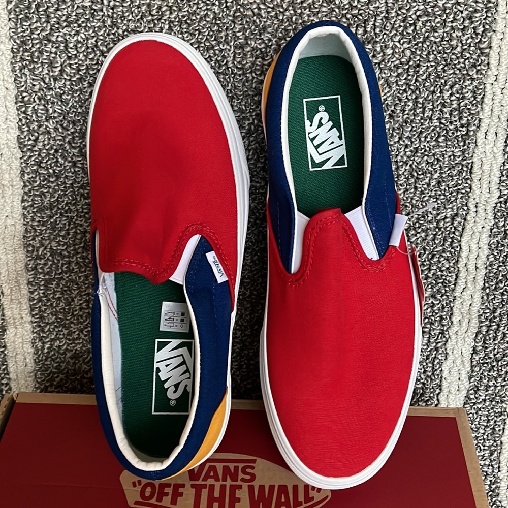 Vans Classic Slip-On Vans Yacht Club Red/Blue MENS - Picture 13 of 16